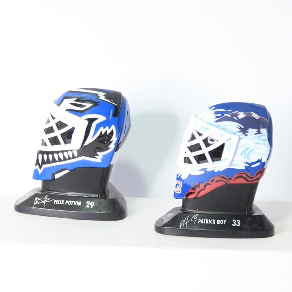 2 McDonald's NHL Goalie Masks from 1996 Maple Leafs, Avalanche, Canadien… - Picture 4 of 4